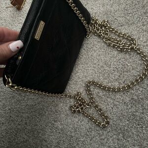 Kate Spade Black Quilted Chain Bag